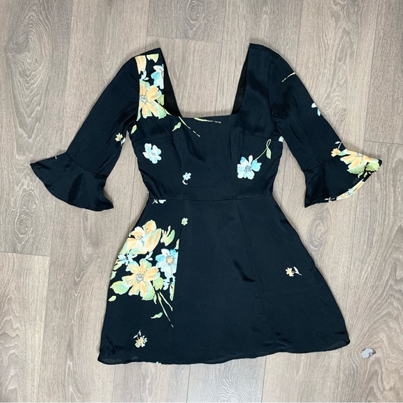 Christy Dawn The Emily Floral Mini Dress Black Size Small - Picture 6 of 11